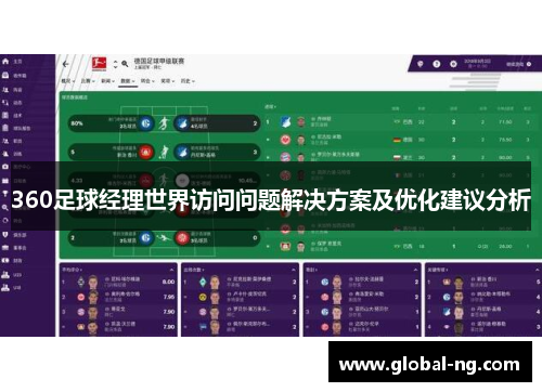 360足球经理世界访问问题解决方案及优化建议分析